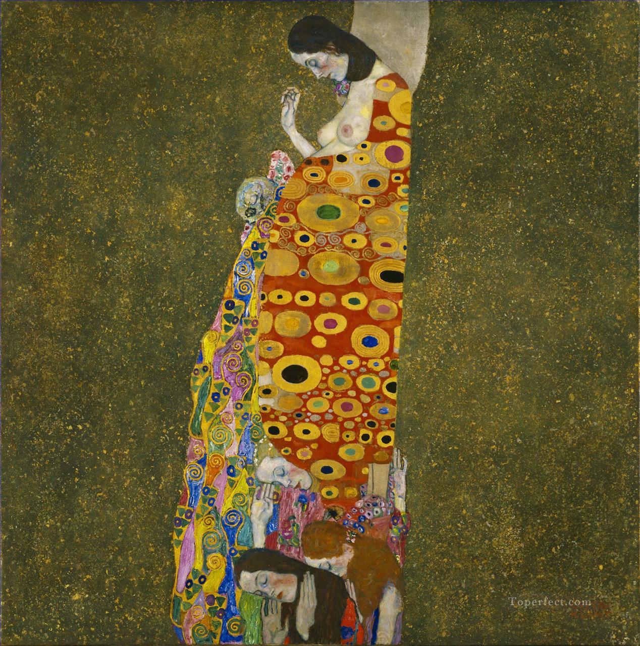 Hope II Gustav Klimt Oil Paintings